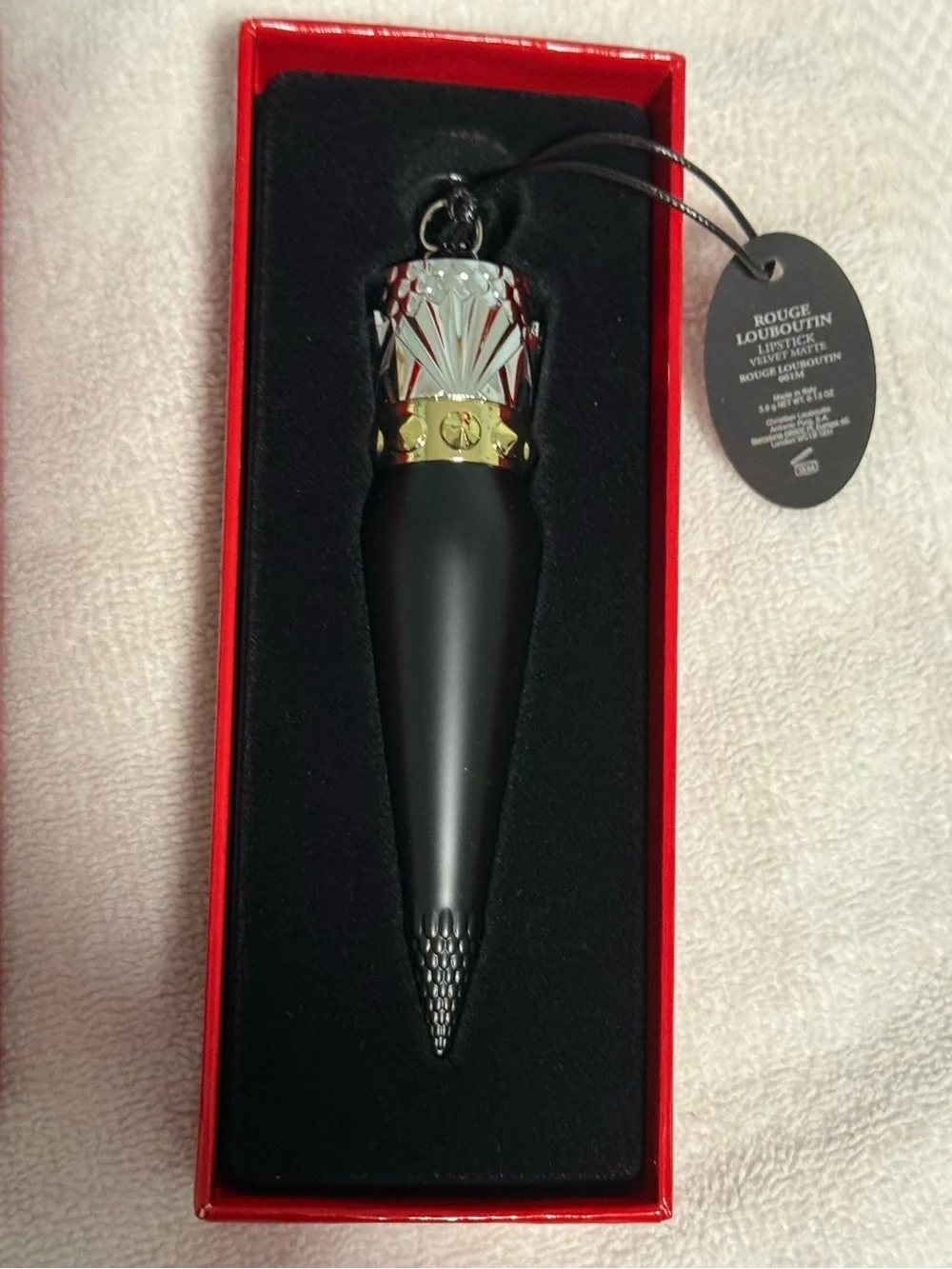 Christian Louboutin “Rouge” Velvet Matt Lipstick! Made in Italy 🇮🇹
